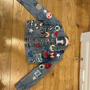 Alice and Olivia Jean Jacket with Patches
